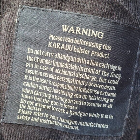 Kakadu XL Gunn Worn Dean Concealed Carry Oilskin Jacket Gun Pistol Ammo Coat - Picture 6 of 16